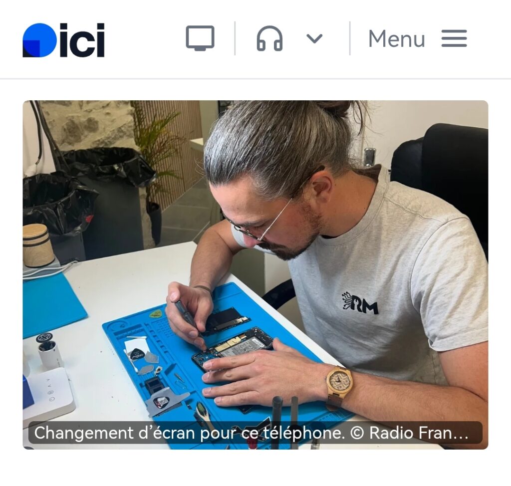 Article de presse de ici mayenne sur ici.fr. du 05/05/2026 sur repair-me Réparateur de téléphone à Laval. reparateur de smartphone à Laval.